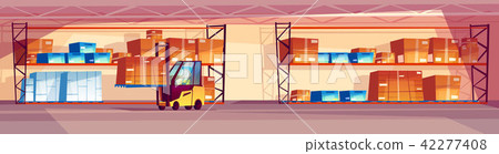 Warehouse interior vector illustration 42277408