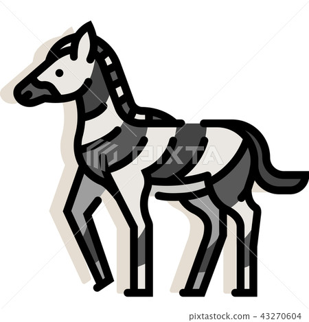 Zebra LineColor illustration 43270604