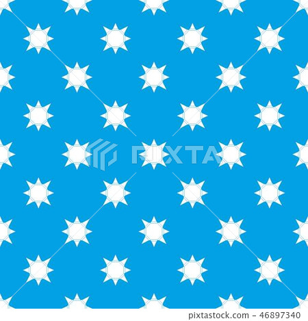 Origami sun pattern vector seamless blue 46897340