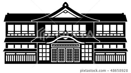 Onsen Ryokan Sento Illustration 48658928