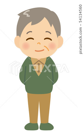 Smiley grandfather 54134560