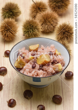 Chestnut rice with red beans 58525090