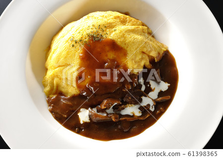 Omelette rice  61398365