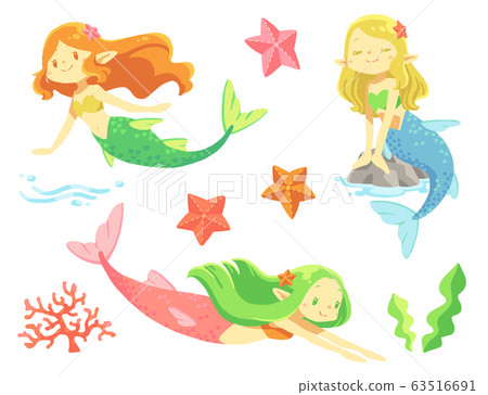 Mermaid set 01 (solid) 63516691