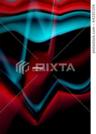 Liquid gradients abstract background, color wave pattern poster design for Wallpaper, Banner, Background, Card, Book Illustration, landing page 64285104