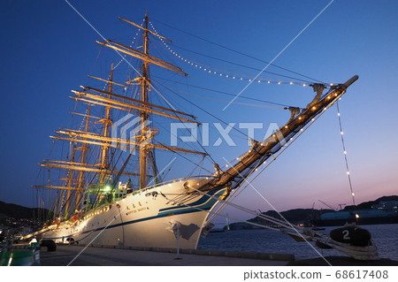 Nagasaki sailboat festival (night version) 68617408