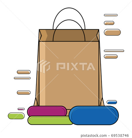 Grocery bag icon 69538746