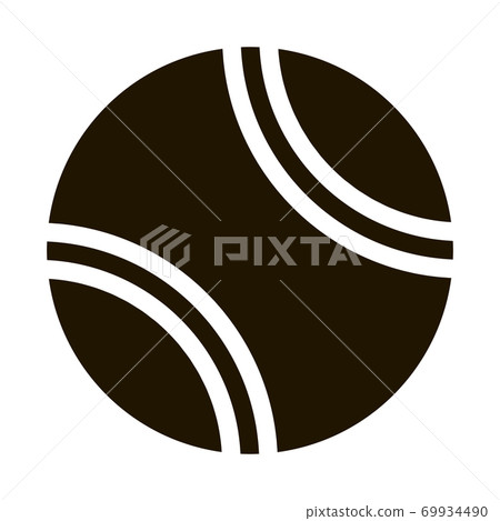 Tennis Play Ball Icon Vector Glyph Illustration 69934490