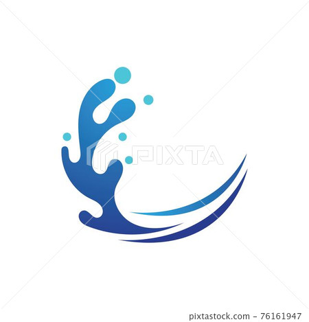 splash water nature logo and symbol vector image 76161947