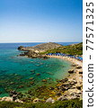 Beautiful Ladiko beach in Faliraki, Rhodes Greece 77571325