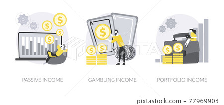 Investing savings abstract concept vector illustrations. 77969903