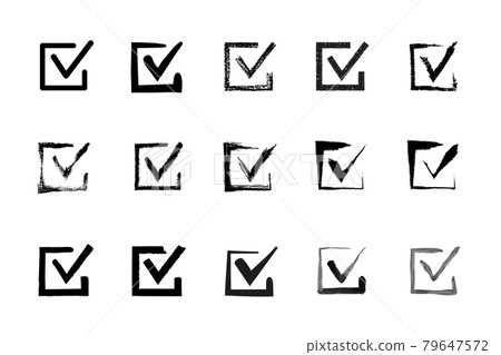 Checkbox vector icon set 79647572