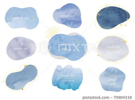 Winter color watercolor abstract vector illustration frame (winter) 79904338