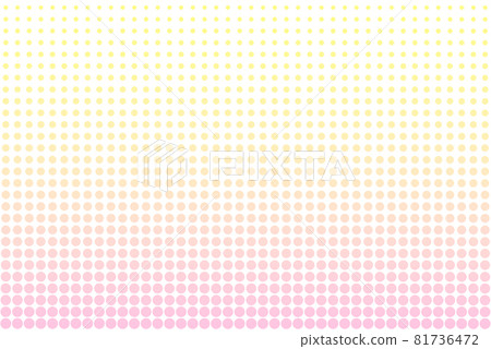 Pink and yellow dot pattern gradient abstract background 81736472