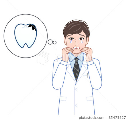 Illustration of a young male doctor 85475327