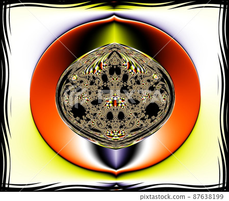 Computer generated abstract colorful fractal artwork 87638199