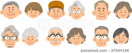 6 types of senior couple expressions 87044198