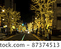 Shinshu Matsumoto City Illuminations, Nagano Prefecture Daimyomachi Illuminations 87374513