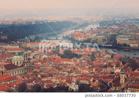 panorama of Prague Czech Republic 88037730