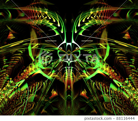 Computer generated colorful fractal artwork 88116444