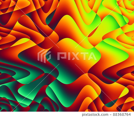 Computer generated abstract colorful fractal artwork 88368764