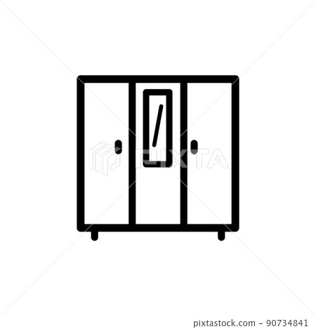 Illustration Vector Graphic of Cabinet Icon 90734841