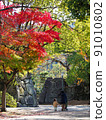 Blue sky and Okayama castle castle tower 91010802