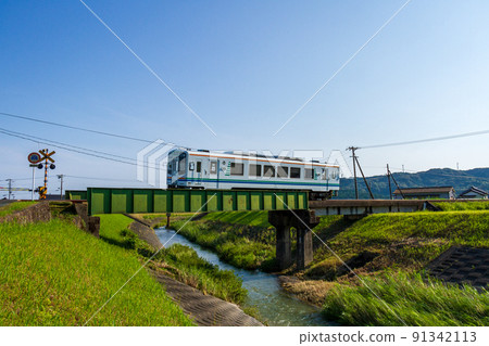 靜岡縣福井市河江天龍濱名湖鐵路和沿線風景 91342113