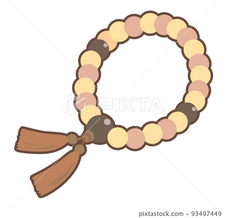 illustration of prayer beads 93497449