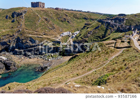 Castle beach below Tintagel Castle - Cornwall, 93587166