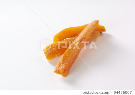 Dried sweet potato White background image 94456007