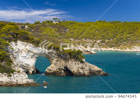 Arco di San Felice near Vieste, National park Gargano, Apulia, Italy 94674345