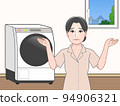 Washing machine and woman 94906321