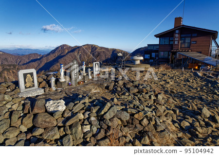 A view of the mountain range from the summit of Mt. Tonodake in Tanzawa to Mt. Hirugatake 95104942