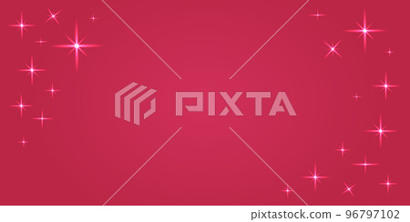 Abstract background. Pantone 2023 color Viva magenta. Vibrant pink horizontal rectangular web banner. Vector gradient illustration 96797102