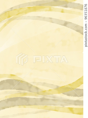 Japanese style gold brush splash 96351876