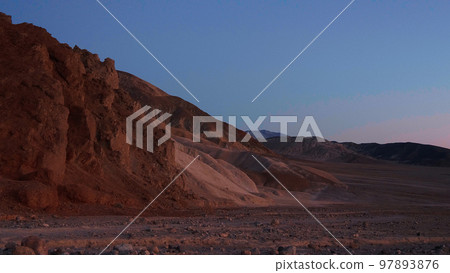 Death valley National Park after sunset - beautiful view in the evening 97893876