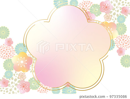 Gorgeous Japanese style pattern background material 97335086