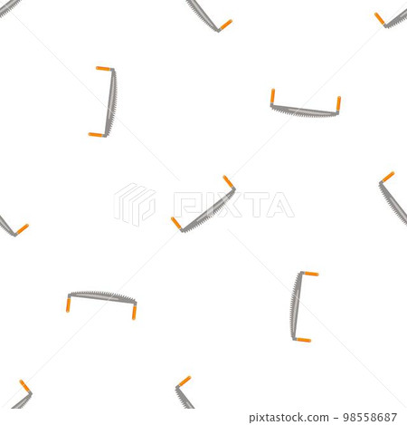 Double hand saw pattern seamless background texture repeat wallpaper geometric vector 98558687