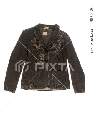 jeans jacket isolated on white 98201263