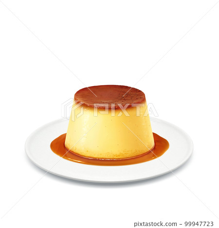 Realistic pudding illustration 99947723