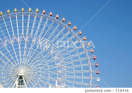 Blue sky Ferris wheel (fan type) 518416