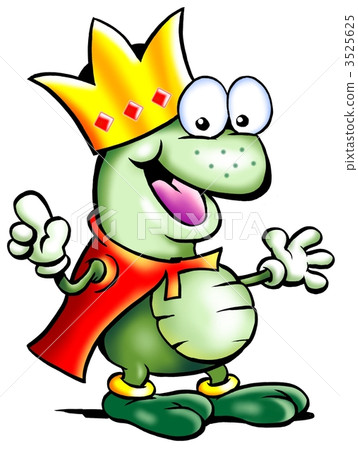 Frog Prince with a Royal Crown on his head 3525625