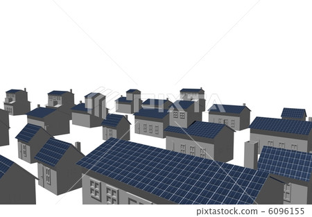 Eco-house of solar power generation 6096155