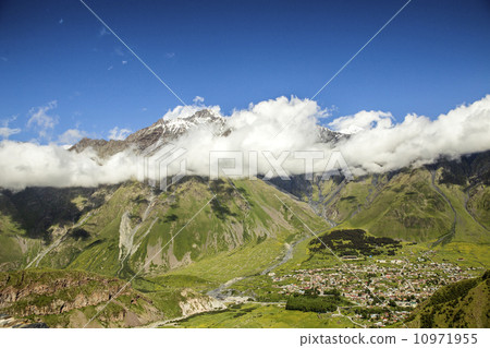 Landscape of Kazbeki village in Georgia 10971955