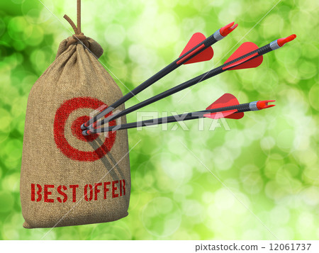 Best Offer - Arrows Hit in Red Mark Target. 12061737