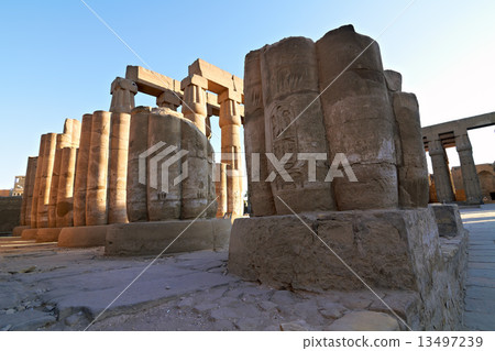 Ruins of Luxor Temple in Egypt 13497239