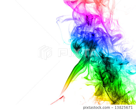 Abstract multicolored smoke 13825671