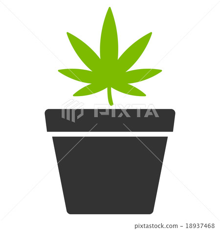 Cannabis Pot Icon 18937468