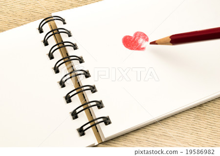 Heart notes pencil 19586982